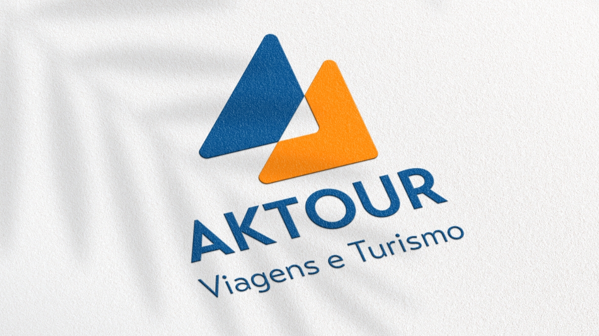 logo da Aktour impresso no papel
