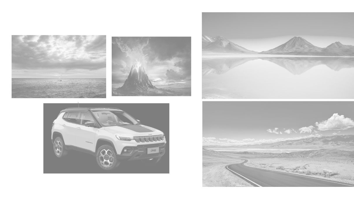 imagens utilizadas no anúncio da Jeep